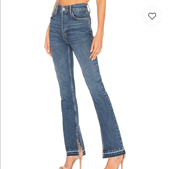 split hem bootcut jeans